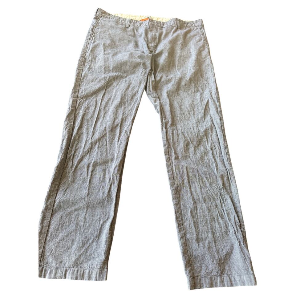 Dockers Pacific Collection Modern Khaki Pants Mens 38x32 Blue Micro Geometric
